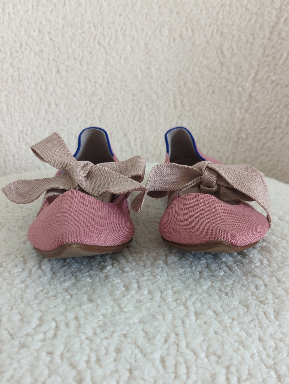 Rothy's Rosebud Pink Bow Mary Jane Ballet Flats - Picture 4 of 14